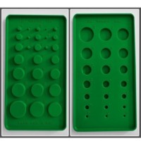 Набор для определения диаметра трубок, ABS зеленый, Kartell