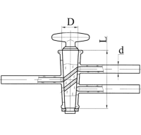 Кран К2Х-1-46-4,0 ГФ 6.451.117-08/1