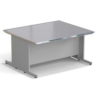 Стол островной ЭКРОС 1800х1500х900 мм, раб. поверхность - МОНОЛИТНЫЙ КЕРАМОГРАНИТ с НС бортиком