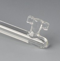 Перемешивающий элемент Bohlender полумесяц, со стеклянным валом, длина 350 мм, 50 x 24 x 3 мм, PTFE