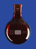 Колба круглодонная Lenz 1000 мл, NS29/32, коричневое стекло