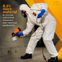 Комбинезон Kleenguard A40 Reflex для защиты от брызг жидкостей и твердых частиц, с капюшоном, белый, Kimberly-Clark