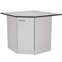 Стол угловой высокий на опорной тумбе из ЛДСтП ЛАБ-PRO СУОТ 110/80.110/80.90 LA