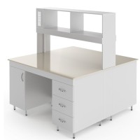 Физический островной стол со столешницей из полипропилена НВ-1500 ОП