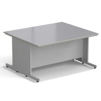 Стол островной ЭКРОС 1800х1500х900 мм, раб. поверхность - МОНОЛИТНЫЙ КЕРАМОГРАНИТ с ПВХ кромкой