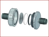 Разборный проточный фильтр Bohlender для фильтров Ø 25 мм, GL 14, PTFE, PPS