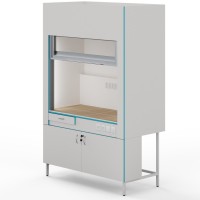 Вытяжной шкаф со столешницей из керамогранитной плитки Теолаб ШВ-1500 КГ-Комфорт