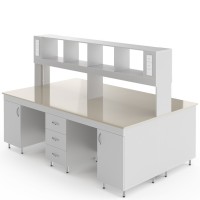 Физический островной стол со столешницей из полипропилена НВ-2400 ОП