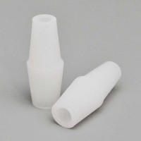 Пробка силиконовая двухконусная №14,5 с каналом прозрачная , BR-054, уп.100 шт