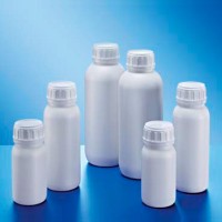 Бутыль Kautex 1000 мл, HDPE, круглая, с барьерным слоем из полиамида, Ø 50 мм, белый цвет, без крышки