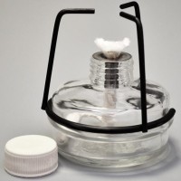 Спиртовка стеклянная СЛ-2 (на 100 мл. с металл. оправой)