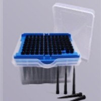 TFT 200-B-R-S Наконечник 200 мкл, стерильный, с фильтром, L=58,0мм, 96 шт/коробка, черный