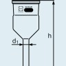 Адаптер DURAN Group для фильтрующего тигля, диаметр 34 мм, длина 110 мм, стекло