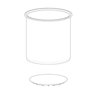 Адаптер для одной плоскодонной бутыли на 1 л, к круглодонному стакану, для ротора S-4x1000, Eppendorf