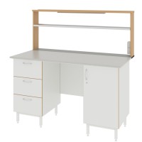 Стол пристенный ЛАБ-1500 ПС (Монолитная керамика)