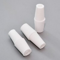 Пробка силиконовая двухконусная №19,5 с каналом белая. BR-071, уп.100 шт