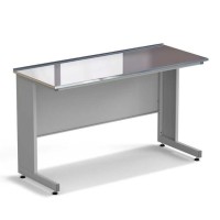 Стол пристенный ЭКРОС 1500х600х900 мм, раб. поверхность - НЕРЖАВЕЮЩАЯ СТАЛЬ