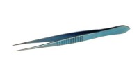 Пинцет остроконечный, без зубца, прямой, с углеродным покрытием, 115 мм, 1 шт, Bochem
