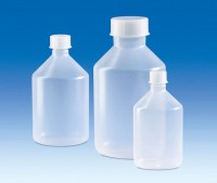 Бутыль VITLAB узкогорлая с винтовой крышкой, объем 2000 мл, РР, с конической горловиной