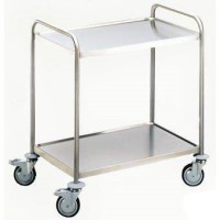 Тележка лабораторная 1, две полки, макс. нагрузка 80 кг, нерж. сталь, 900х600х940 мм, 1 шт., Bochem